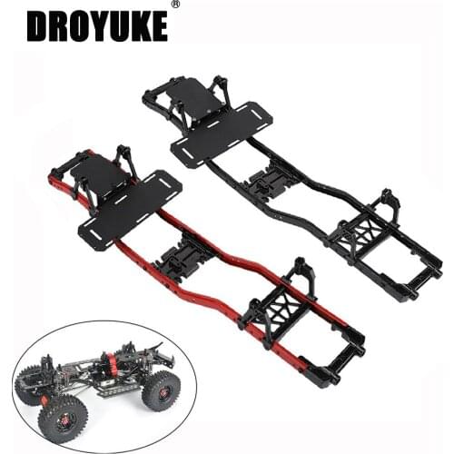 Droyuke NEW Metal Chassis Frame Girder RC Cars Frame for 1:10 Axial SCX10 D90 90046 90047 Rock Crawler Parts with