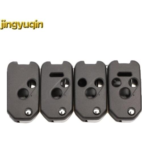 Jingyuqin Flip Remote Car Key Shell Case for Honda Accord CRV Civic Odyssey Rigeline Modified Key Case Car-Styling 2/3/4 Buttons