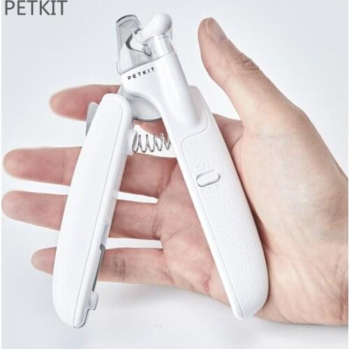 PETKIT Cat Nail Clippers Dog Nail Clippers LED Light Pet Nail Clippers Sharp Durable Anti-splash Design Cat Grooming Supplies