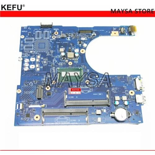 KEFU CN-0W45H6 W45H6 FOR Dell INSPIRON 5458 5558 5758 Laptop Motherboard AAL10 LA-B843P REV:1.0(A00) I3-4030U SR1EN mainboard