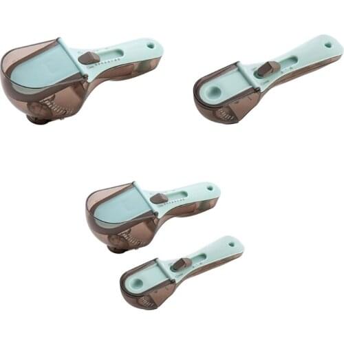 Kitchen Adjustable Measuring Cups and Spoons Set Kitchen Baking Milk Powder Teaspoon Coffee Scoop Home Bar Measurement