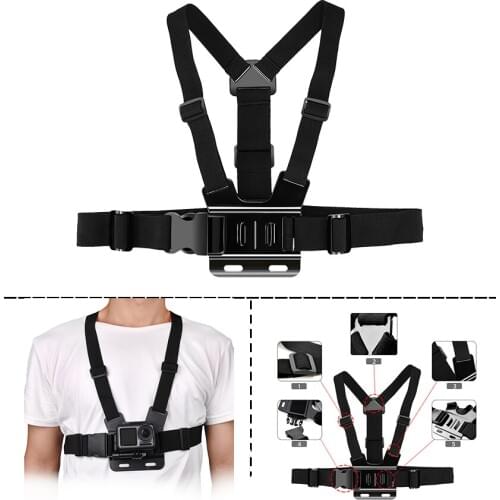 Chest Strap Body Mount Belt For GoPro Hero 7 6 5 4 3 Xiaomi YI SJCAM SJ4000 OSMO Action Camera Chest Mount Accessories
