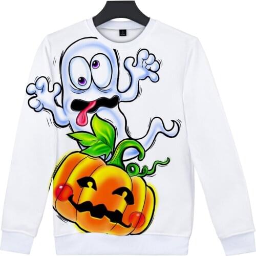 New Halloween Pumpkin Face Capless 3D hoody Women/Men New Sale Fashion Print Funny Dress Up Halloween 3D Hoodies Sweatshirt coat
