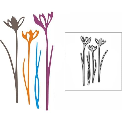 New Graceful Flowers Craft Embossing Mold 2021 Metal Cutting Dies for DIY Decorative Scrapbooking Album Card Making No Stamps