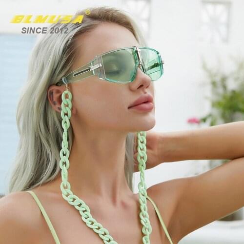 BLMUSANew Luxury Women Sunglasses Fashion Goggles Men Style Glasses Womens Brand Designer Decorative Sun Glasses Female UV400