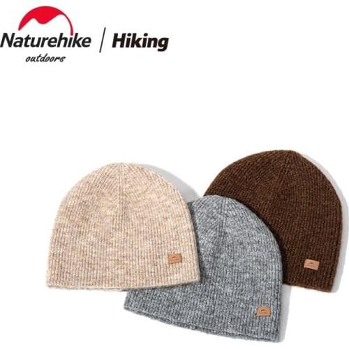 Naturehike Factory Outdoor warm wool Beanie knitted hat men women leisure sports cap hat winter running sport hat