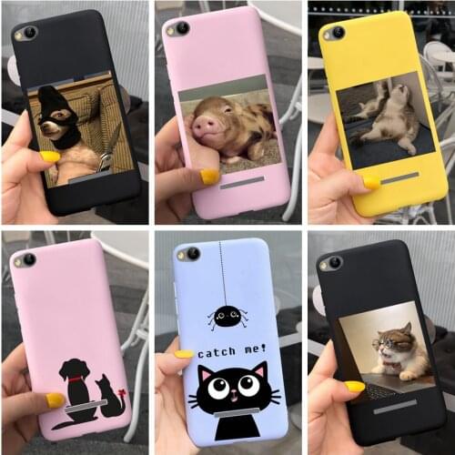 Silicone Case For Xiaomi Redmi 9A 8A 7A 6A 5A 4A Case Candy Silicone Animals Soft Phone Cases for Redmi 6 7 8 9 Back Cover Coque
