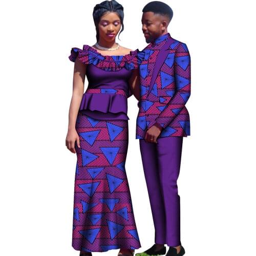 Special link african couple lover clothes women skirts set dress man pants sets