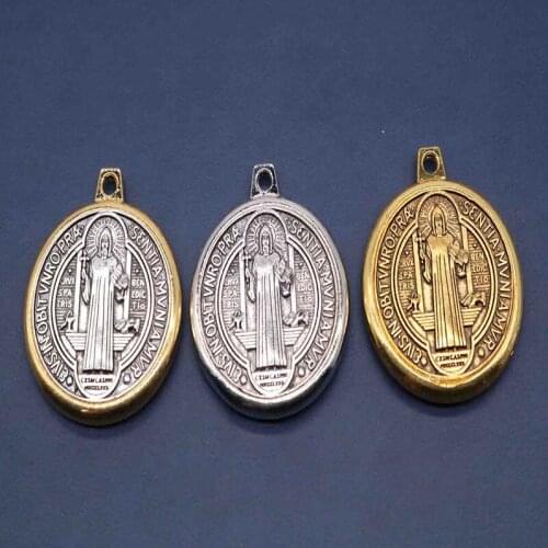 St. Benedict Holder, Promotional Zinc Alloy Jesus Religious Pendant Charm Glamour Fashion Jewelry Medal