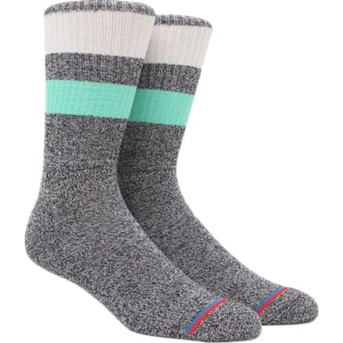 Thick Mens Gray Ankle Strip Socks
