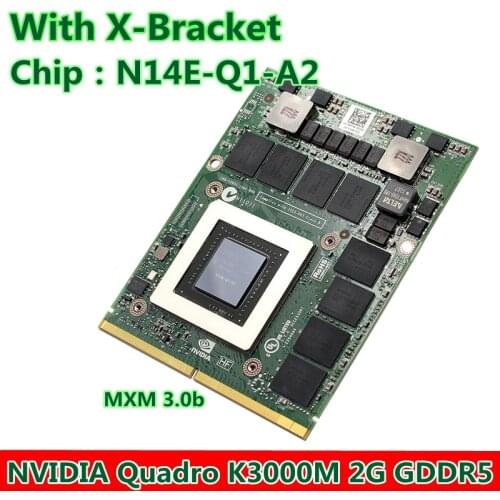 NEW Quadro K3000M K3000 GDDR5 2GB Video Graphics Card N14E-Q1-A2 With X-Bracket For HP 8770W 8760W 694571-001