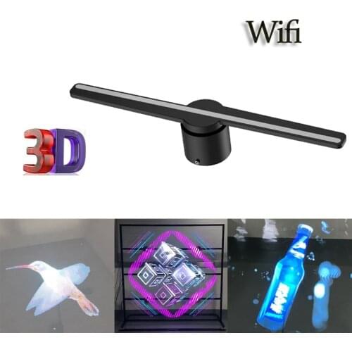 Wifi 3d holographic projector advertising display led fan Hologram Display Fan