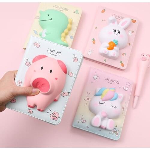 Journals child Kawaii Sketchbook Diary Painting Graffiti Blank Paper Notebook Note Pad School Release Stress Stationery