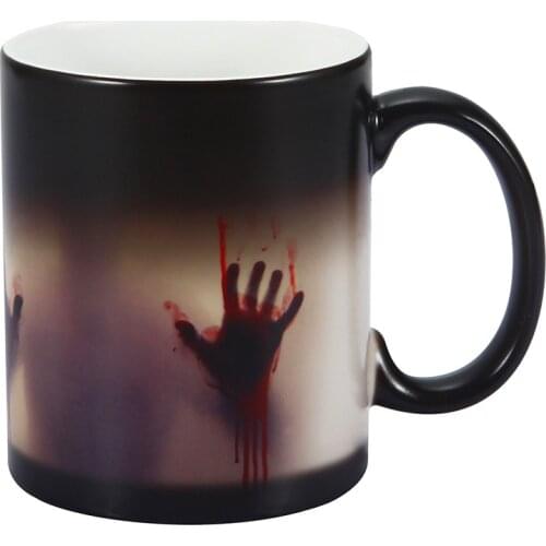 Zombie Color Changing Coffee Mug Ceramic Black Tea cup Magic Hot Drinks mugs Heat sensitive Drinkware Creative tumbler tazas