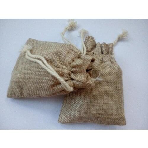 15*20cm 1000pcs Vintage Style Jute Sacks Drawstring Gift Bags For Jewelry/wedding/christmas/birthday Packaging Linen Pouch Bags