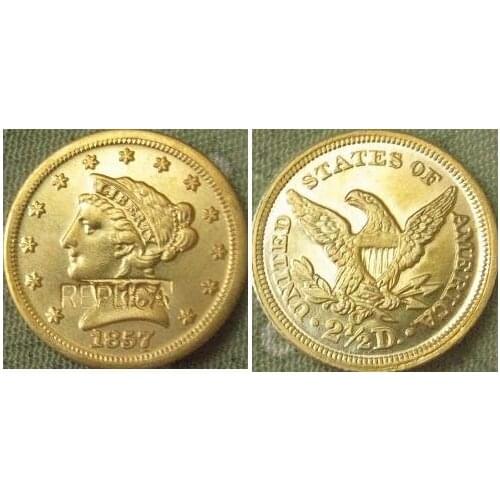 2.5 Liberty Gold 1857-O copy coins