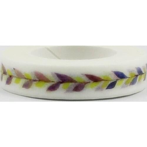 2pcs 1cm purple flower Washi Tape adhesive tape DIY decoration Scrapbooking Sticker Label Masking Tape School Office Supply
