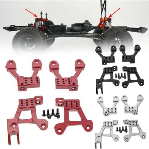 4PCS Front Rear Shock Damper Mount Adjustable RC Spare For 1/10 Axial SCX10 90046 90047 RC Crawler Car Replacement Upgrade Parts