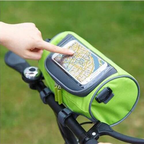 5 Color Bicycle Bags Handlebar Front Tube Waterproof Bike Phone Bag Touch Screen Pack for Student Women Girl Accessories Cycling