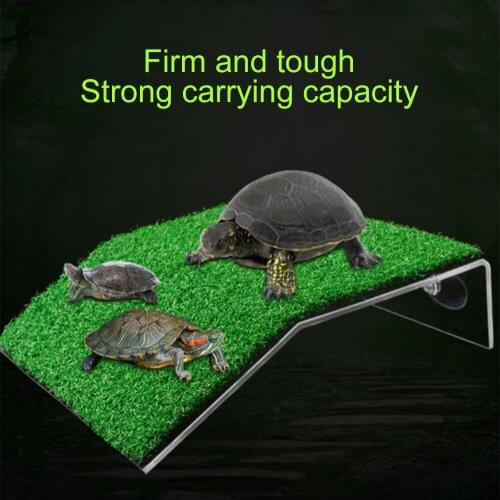 Turtle Basking Platform Aquarium Decor Acrylic Turtle Island Aquariums Moss Climb Island for Turtles Reptile Tank Decoration