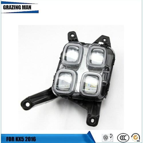 Car Fog Lamp LED Daytime Running Light for Sportage KX5 2016 2017 2018 Fog Light