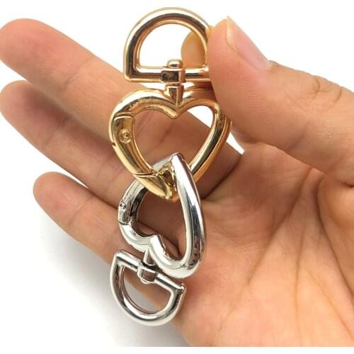 3pcs 2020 popular heart-shaped key chain DIY hand-made connection buckle