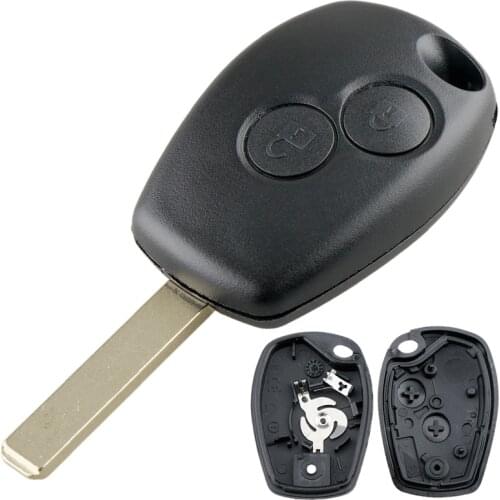2 Buttons Car Key Fob Case Shell Replacement Remote Cover VA2 Blade Car Key Part Fit for Renault Clio 3 Twingo Dacia Kangoo