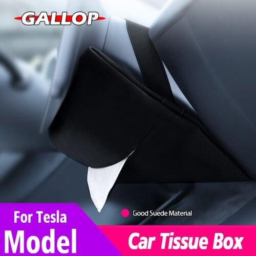 For Tesla Model 3 Y X S Car Tissue Box Concealed Hanging Type Drawer Napkin Tissue Paper Holder Interior Accessories Decoration