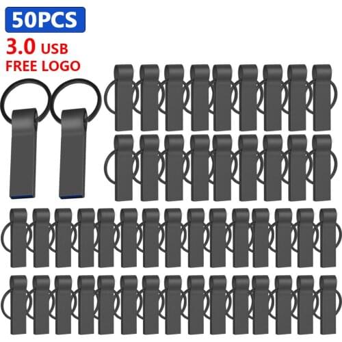 50pcs/lot free logo USB Pen drive 32GB 64GB 128G USB Flash Drive 16GB USB Memory Stick Flash Disk Storage USB 3.0 for Computer