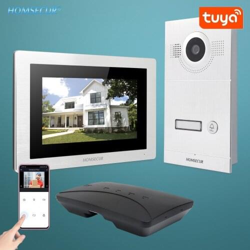 HOMSECUR 7" WIFI Video Door Phone Intercom System with Recording & Snapshot BC121-1S+BM714-S