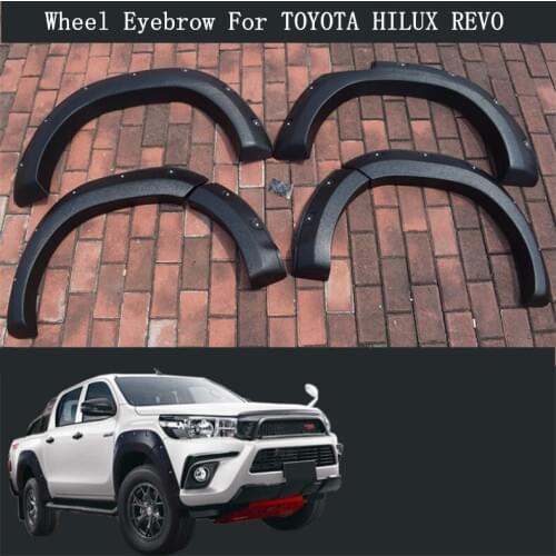 Wheel Eyebrow For TOYOTA HILUX REVO 2015-2021 Widening Large Wheel Arc Screw Installation High Quality ABS Accessories