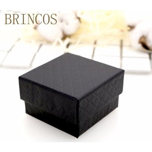 New 1pc Square jewelry organizer box Engagement Ring For Earrings Necklace Bracelet Display Gift Box Holder Black white navy c