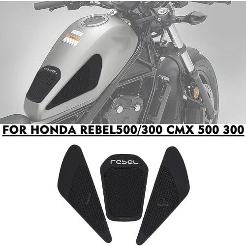 Motorcycle Tank Pad For HONDA REBEL500 REBEL300 REBEL CMX 500 CM500 CM300 Fuel Tank Sticker Grip Pad Knee Pad