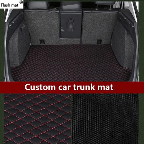 Flash mat leather car Trunk mats fit 98% car model for Toyota Lada Renault Kia Volkswage Honda BMW BENZ accessories foot mats