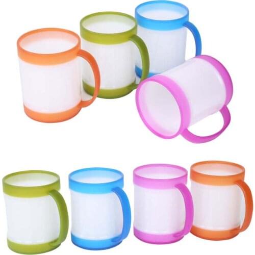 Creative Mini Cute PP Plastic Coffee Tea Cup Eco-Friendly Kids Drinking Water Milk Cups School Office Drinkware