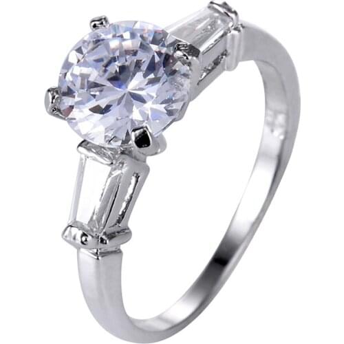 RBNYD Copper Rings for Women CZ Custom Fashion Jewelry Wholesale Womens Wedding Ring Girl Christmas Ornament Gift