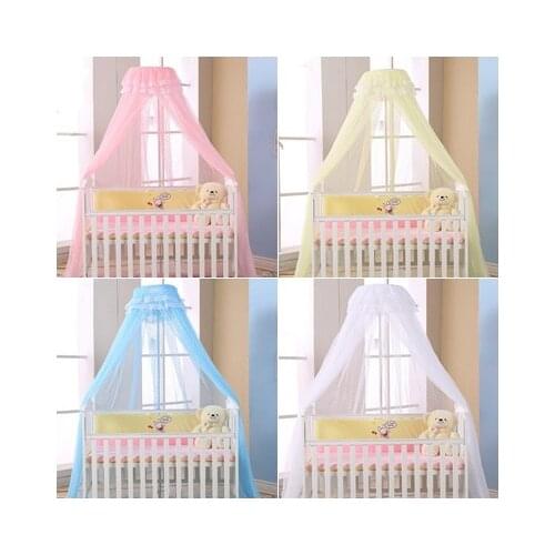 Summer Mosquito Net for Baby Kids Anti-insect Mosquito Netting Breathable Baby Crib Net Elegant Baby Canopy Bed Curtains