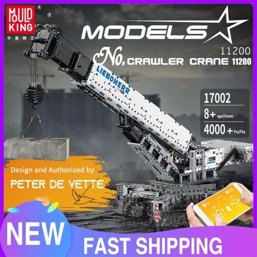 MOULD KING High-tech APP RC Eletric Crane LTM11200 Compatible with MOC-20920 Building Blocks RC Truck Car Toys Gift for Boys
