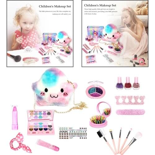 Girls Makeup Set Kit Eyeshadow Lipstick Kids Pretend Play Vanity Dressing
