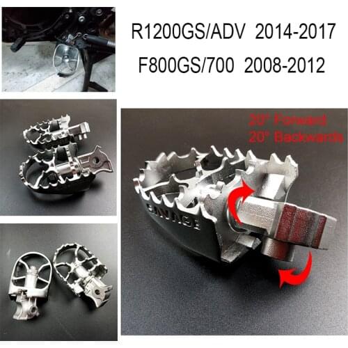 Front Footpegs Foot Rest Peg For BMW R1200GS ADV 13-14 F650GS G650GS 00-12 F700GS F800GS 08-12 R1150GS ADV 00-05