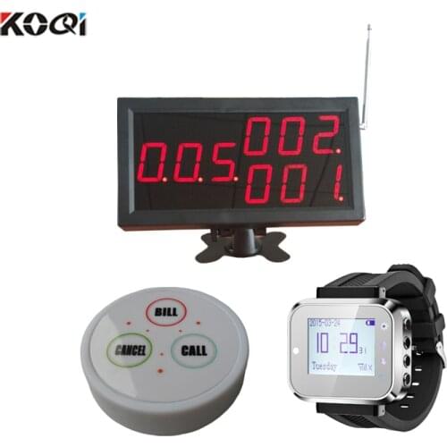 Easy To Used For Restaurant Tea House Wireless Calling Service Wireless Buzzer Bell System