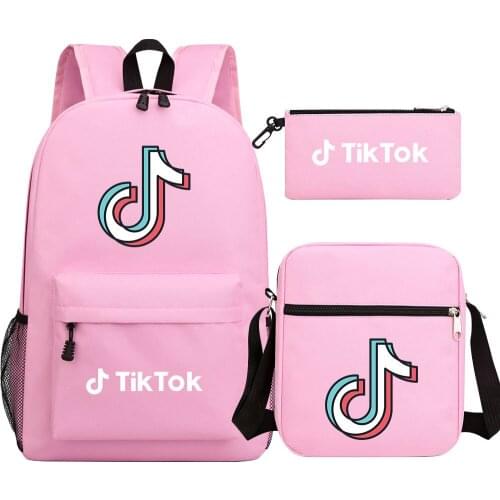 TIK TOK Backpack Men Women Canvas Backpack Teenage Boys Girls School Bags Travel Backpack Live Schoolbag