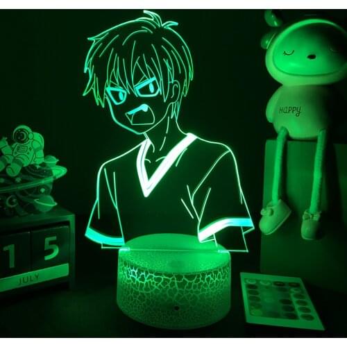 3D LED Lamp Anime Fruits Basket Night Light Kyo Sohma Figure for Room Decor Night Light Kids Bithday Manga Gift