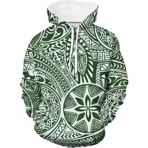 Wholesale Hoodies For Women Polynesian Hawaii Hibiscus Print Retro Custom Hoodie Fashionable Casual Womens Hoodies