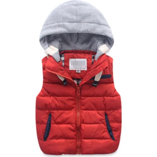 Little kids vest children cotton-padded thicken waistcoat kids outwears vest baby boy&girls winter warm jacket baby clothes tops