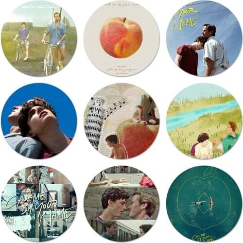 Call Me by Your Name Colorful Icons Pins Badge Decoration Brooches Metal Badges For Backpack Decoration 58mm