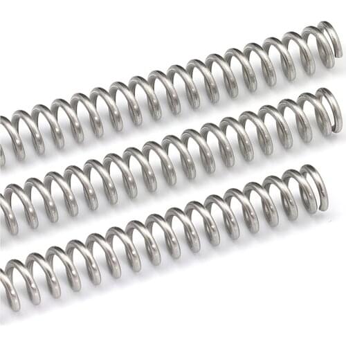 1 Pieces, Elastic Compression Spring, 1.4mm Wire Diameter, 11-14mm Outer Diameter, 300mm Length, 304 Stainless Steel
