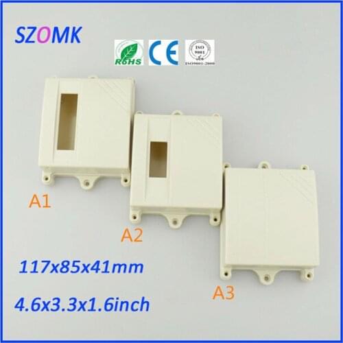 1 piece, IP65 waterproof plastic electronics enclosure box 117*85*41mm szomk plastic instrument enclosure project box for pcb