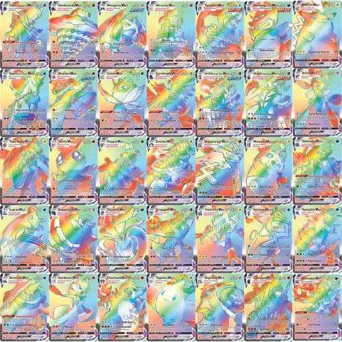 2020 New Pokemoning Battle Game Card Vmax Card CARDS Card GX TAG TEAM Version Kind Kids Toy Gift