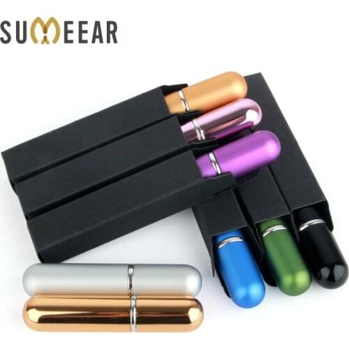 20 pieces/lot 5ml Spray Perfume Bottle package Refillable Perfume Atomizer Fillable Mini Perfume Bottle Aluminum Spray Bottle